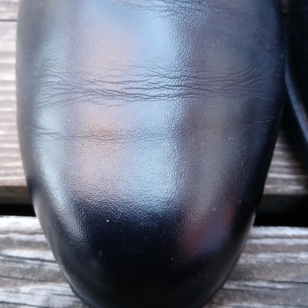 Foot-Joy Golf Shoes-Black Leather-Mens Shoe Size 10M-53857-Soft Joy.... - Picture 4 of 9